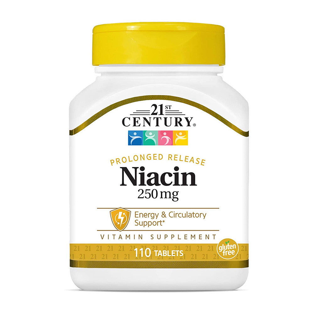 21st Century Niacin Prolonged Release 250 mg Tablets, 110 Ea