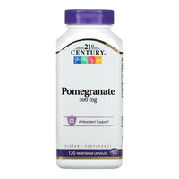 21st Century Pomegranate 500mg Double Strength Vegetarian Capsules, 120 Ct