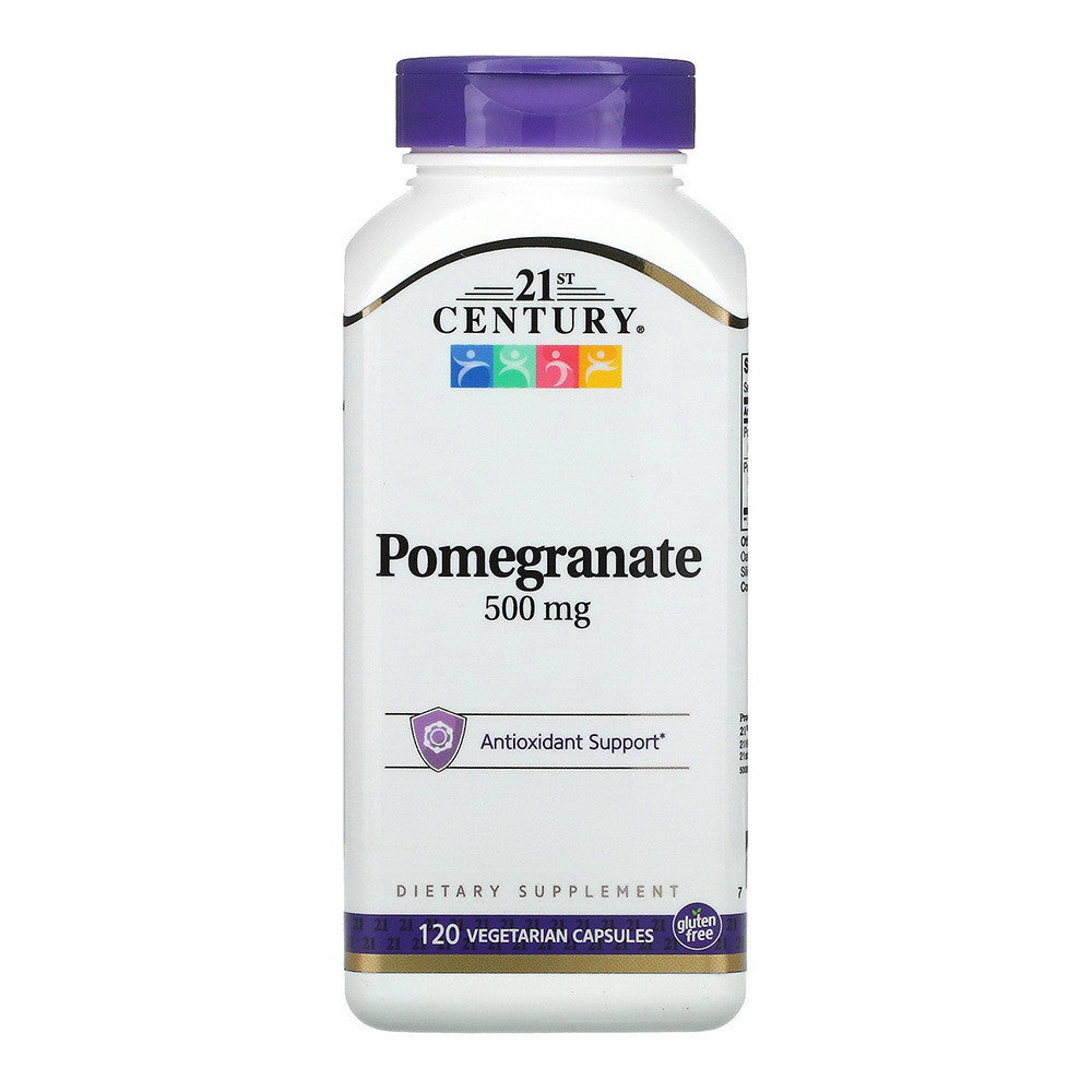 21st Century Pomegranate 500mg Double Strength Vegetarian Capsules, 120 Ct