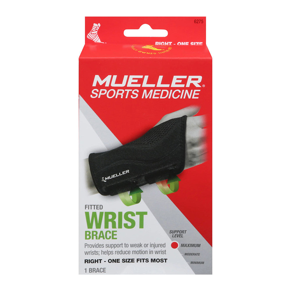 Mueller Wrist Brace Fitted Right One Size, 1 Ea