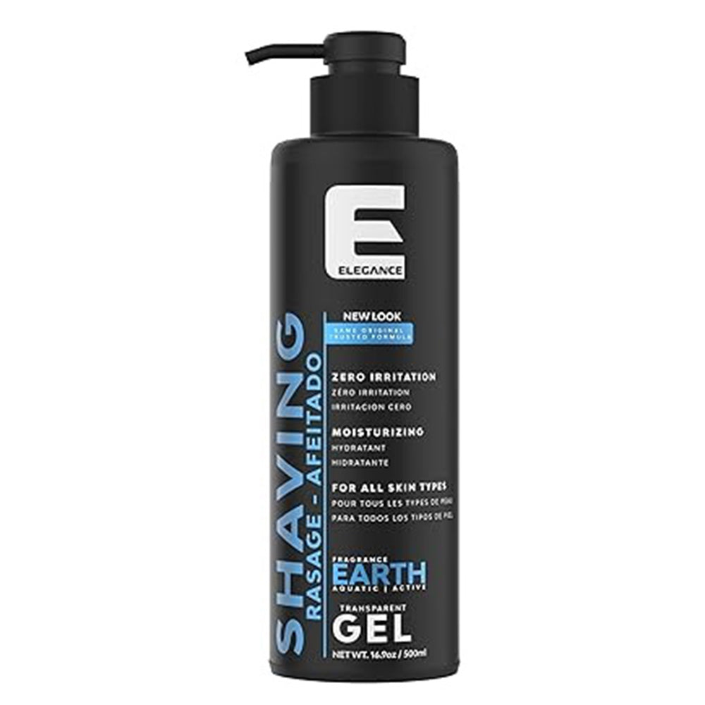 E Elegance Mens Shaving Gel Earth Smooth and Refreshing Shave 16.9Oz (500ml)