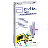 Precision Xtra Blood Ketone Test Strips - 10 Ea