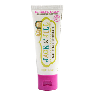 Jack N Jill Natural Toothpaste, Berries And Cream, 6 Ea