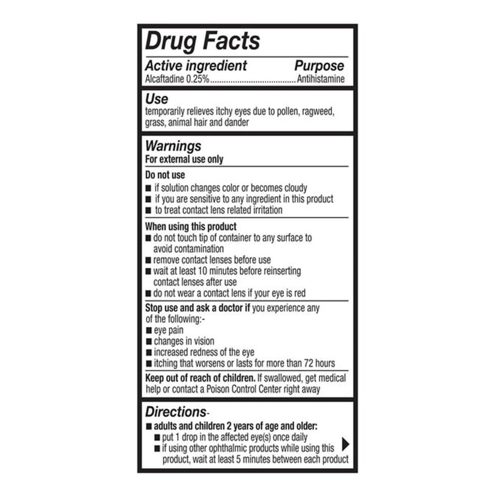 Lastacaft Once Daily Eye Allergy Itch Relief Drops,  5 Ml, 2 Ea