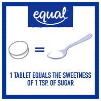 Equal 0 Calorie Artificial Sweetener Tablets, 100 Ea