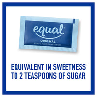 Equal Original Zero Calorie Sweetener, Sugar Substitute Packets, 2000 Ea