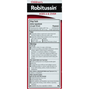 Robitussin Children's Fruit Punch Flavor Nighttime Cough DM, 4 Oz