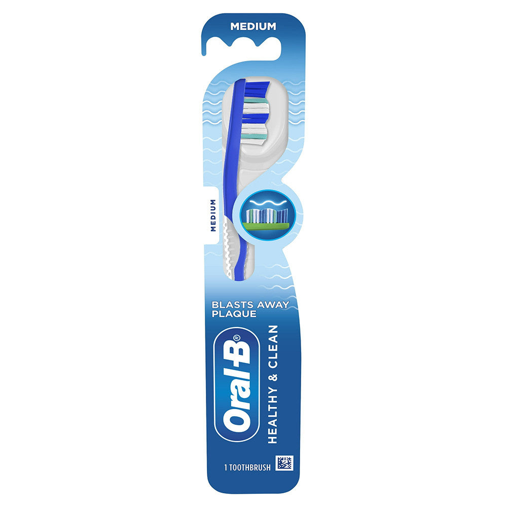 Oral B Healthy and Clean Toothbrush Medium, Soft, 1 Ea