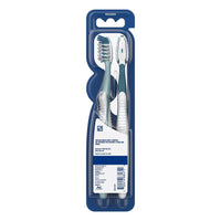 Oral B Cross Action All In One Toothbrush Twin Pack, Medium Bristle, 2 Ea