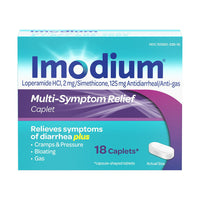 Imodium Multi Symptom Relief Diarrhea Plus Caplets, 18 Ea