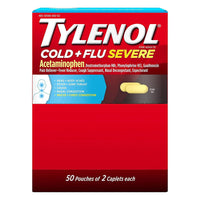 Tylenol Cold Flu Severe Acetaminophen Caplets, 2 Ea