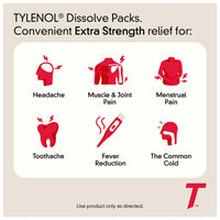 Tylenol Extra Strength with Acetaminophen Pain Reliever Caplets, Berry Flavor, 32 Ea