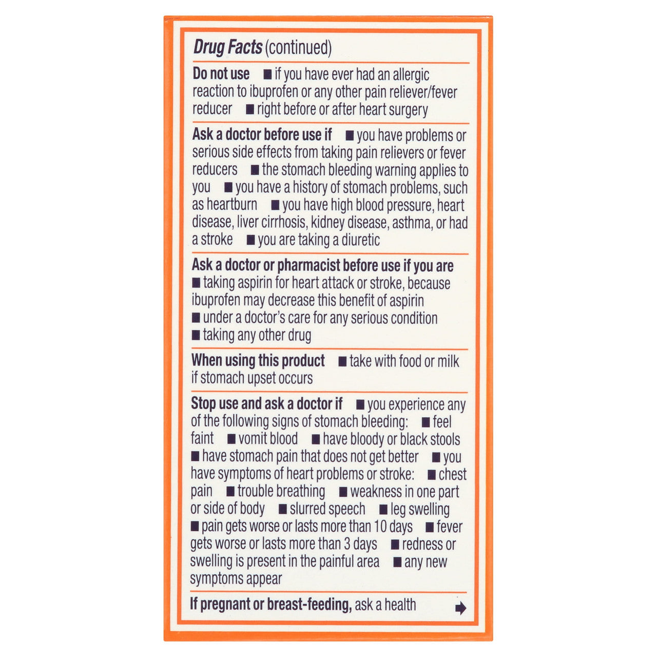 Motrin Ibuprofen Usp 200 Mg Pain Relief Tablets - 50 Ea