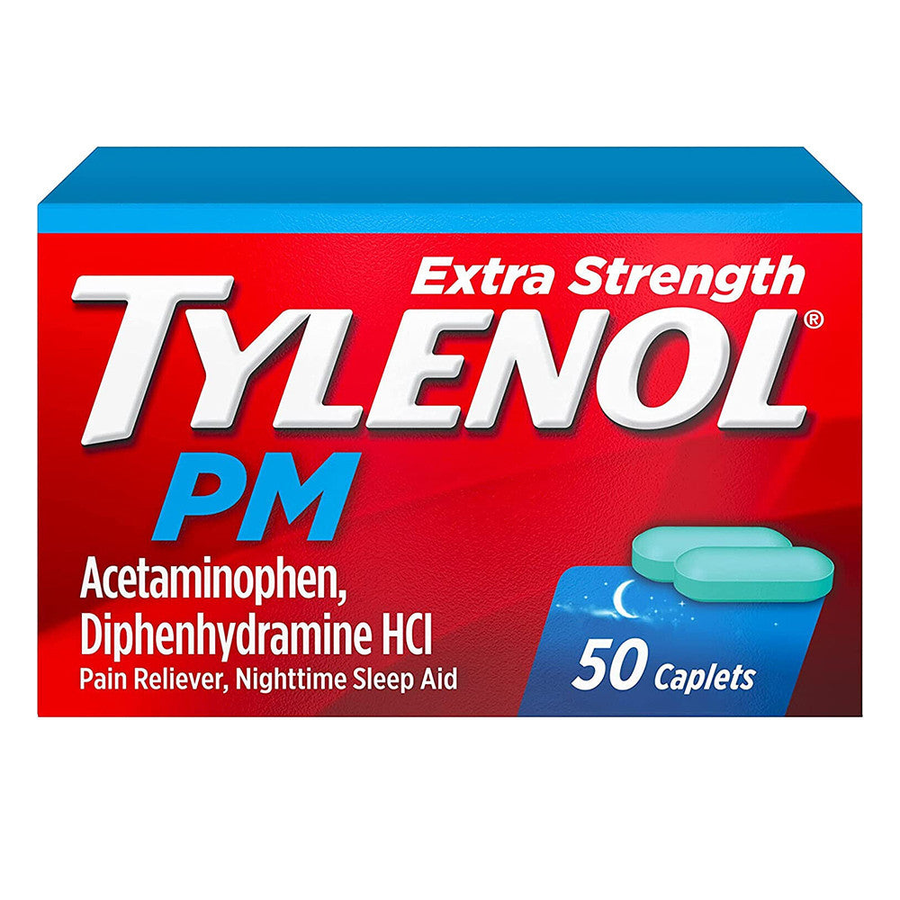 Tylenol Night Time Extra Strength Pain Reliever And Sleep Aid Tablets, 50 Ea