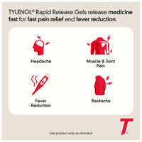 Tylenol Extra Strength Acetaminophen Rapid Release Gels, 225 Ea