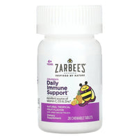 Zarbees Childrens Daily Immune Support 4+ Years Chewable Tablets, Natural Tropical Fruit Flavor, 28 Ea