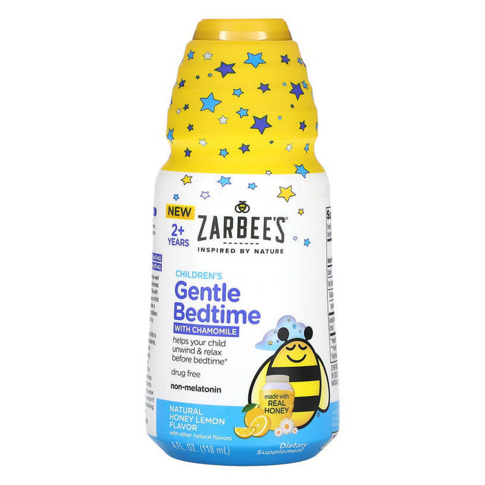 Zarbees Childrens Gentle Bedtime with Chamomile 2+ Years, Natural Honey Lemon Flavor, 4 Oz