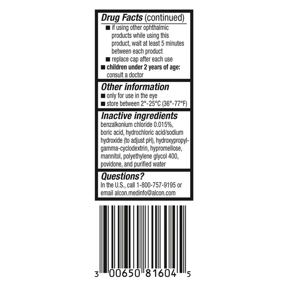 Alcon Pataday Once Daily Relief Extra Strength Eye Drops, 0.085 Oz