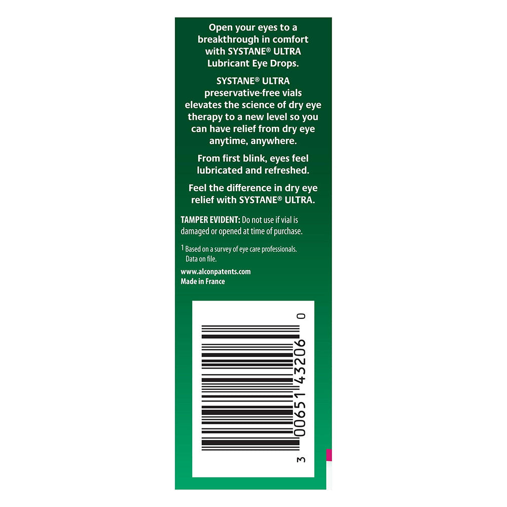 Alcon Systane Ultra Lubricant Eye Drops, 25 Ea