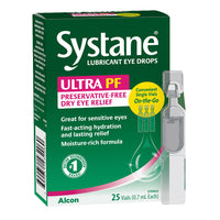 Alcon Systane Ultra Lubricant Eye Drops, 25 Ea