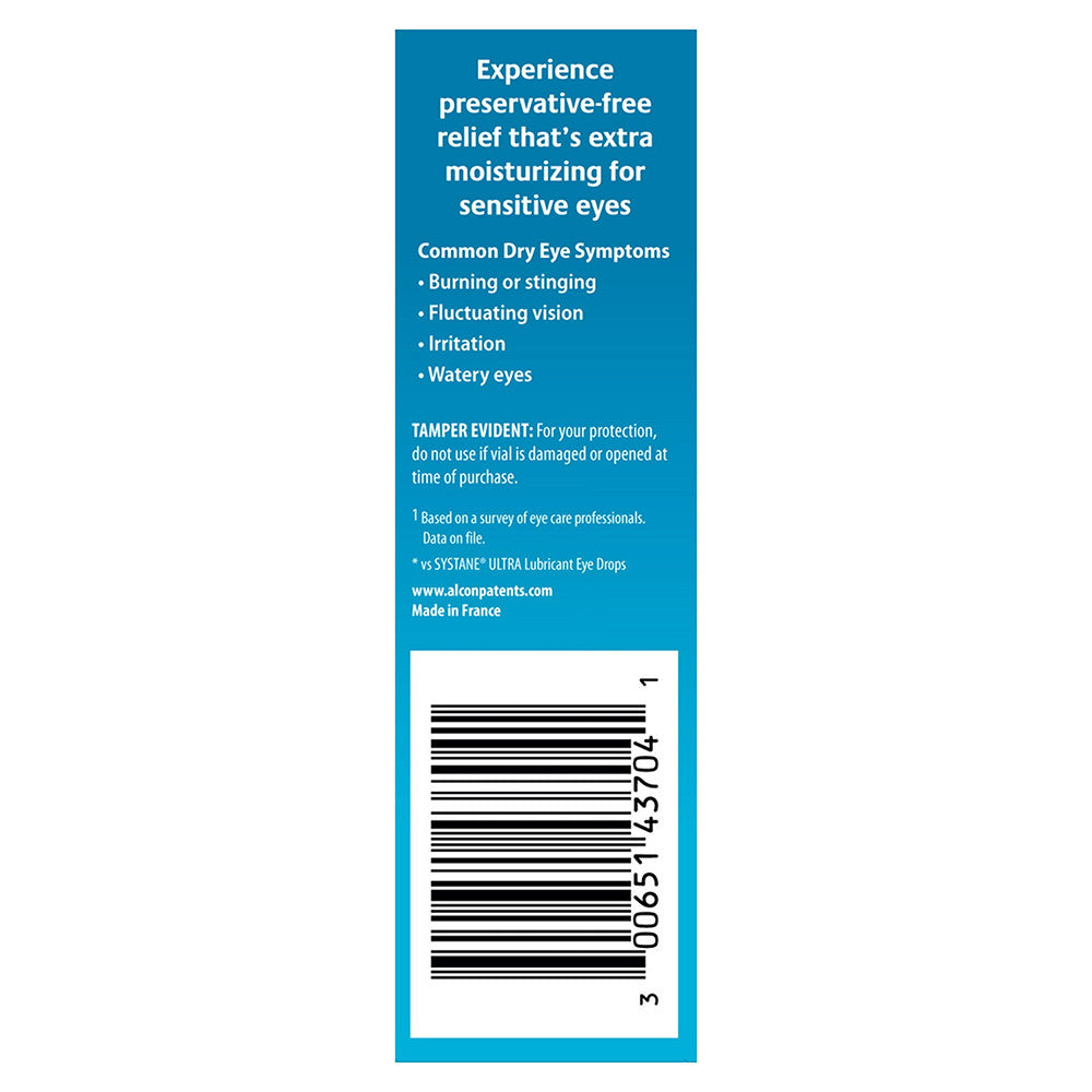 Alcon Systane Hydration Preservative Free Lubricant Eye Drops Vials, 30 Ea