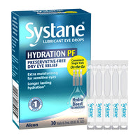 Alcon Systane Hydration Preservative Free Lubricant Eye Drops Vials, 30 Ea