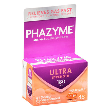 Phazyme Ultra Strength 180 mg Anti-Gas Soft Gels, 48 Ea