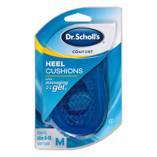 Dr. Scholls Comfort Heel Cushions With Massaging Gel For Men, Size 8-13, 1 Pair