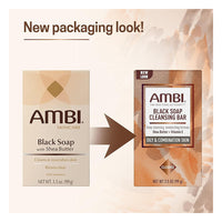 Ambi Black Soap with Shea Butter Bar, 3.5 Oz