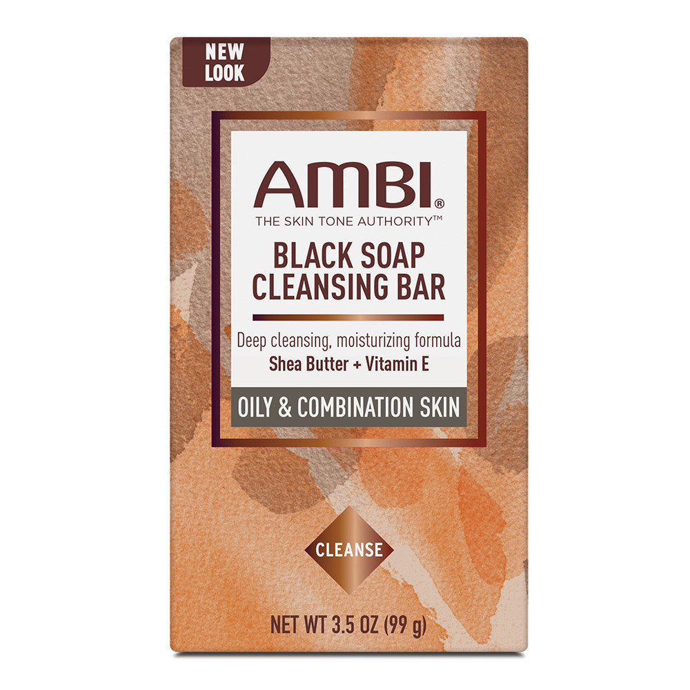 Ambi Black Soap with Shea Butter Bar, 3.5 Oz