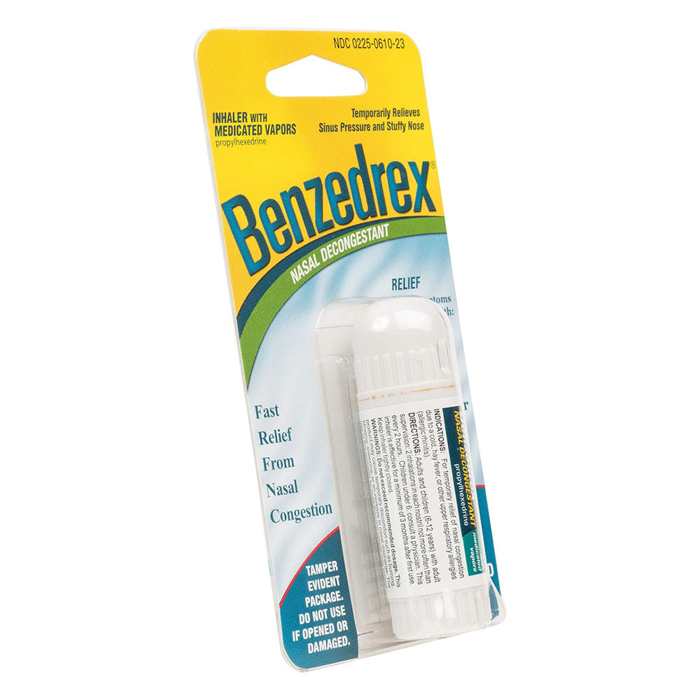 Benzedrex Inhaler Propylhexedrine Nasal Decongestant - 1 Ea