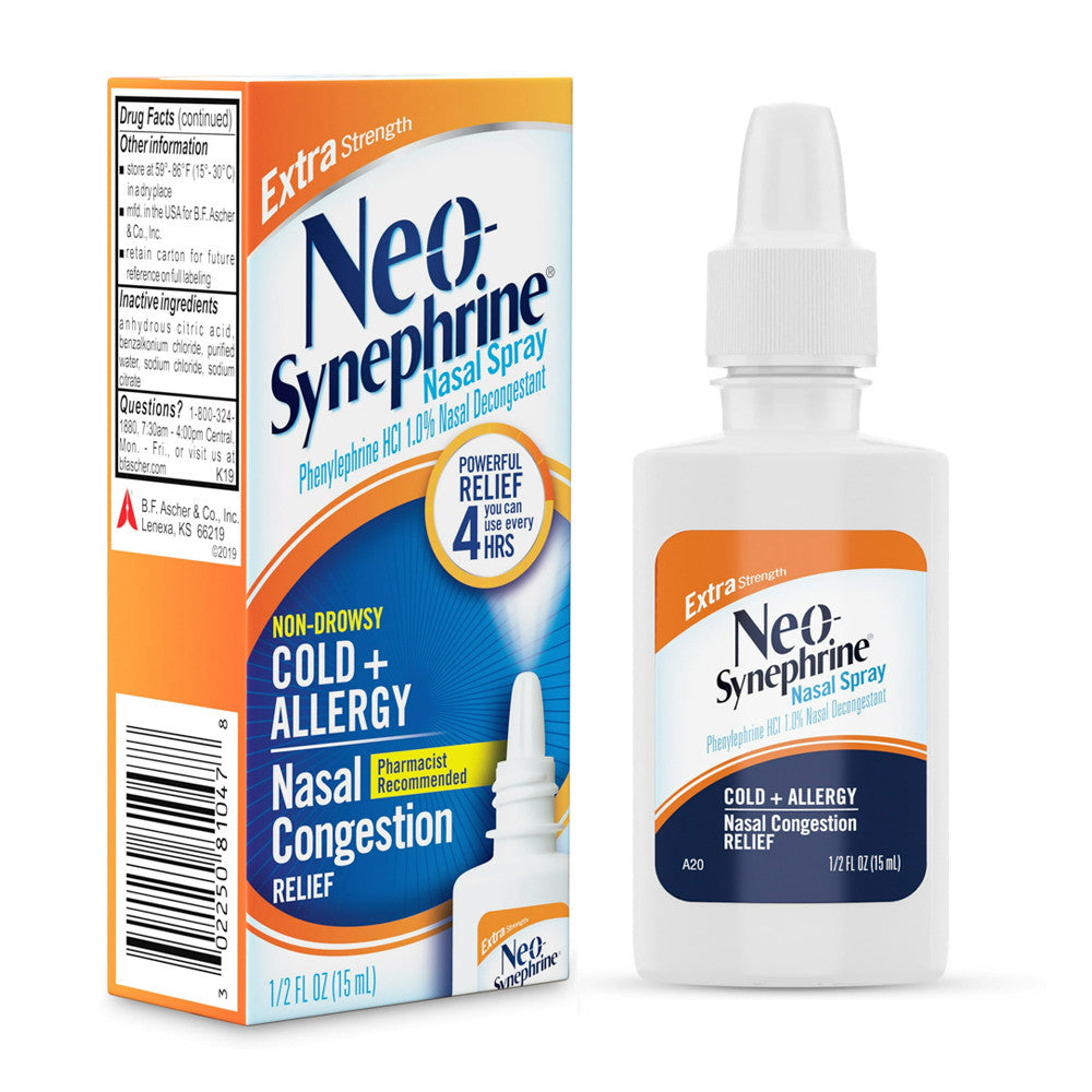 Neo-Synephrine 1% Nasal Decongestant Extra Strength Spray, 0.5 Oz