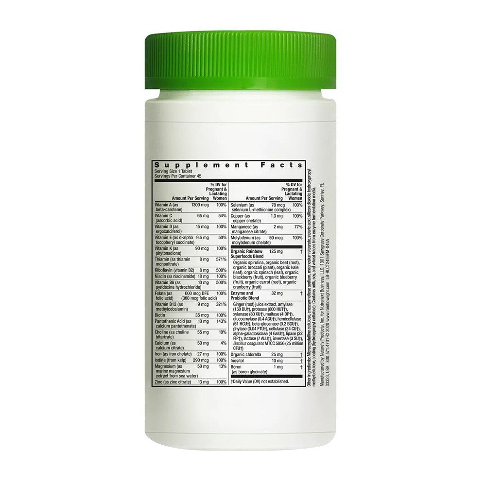 Rainbow Light Prenatal Multivitamin Tablets, 45 Ea