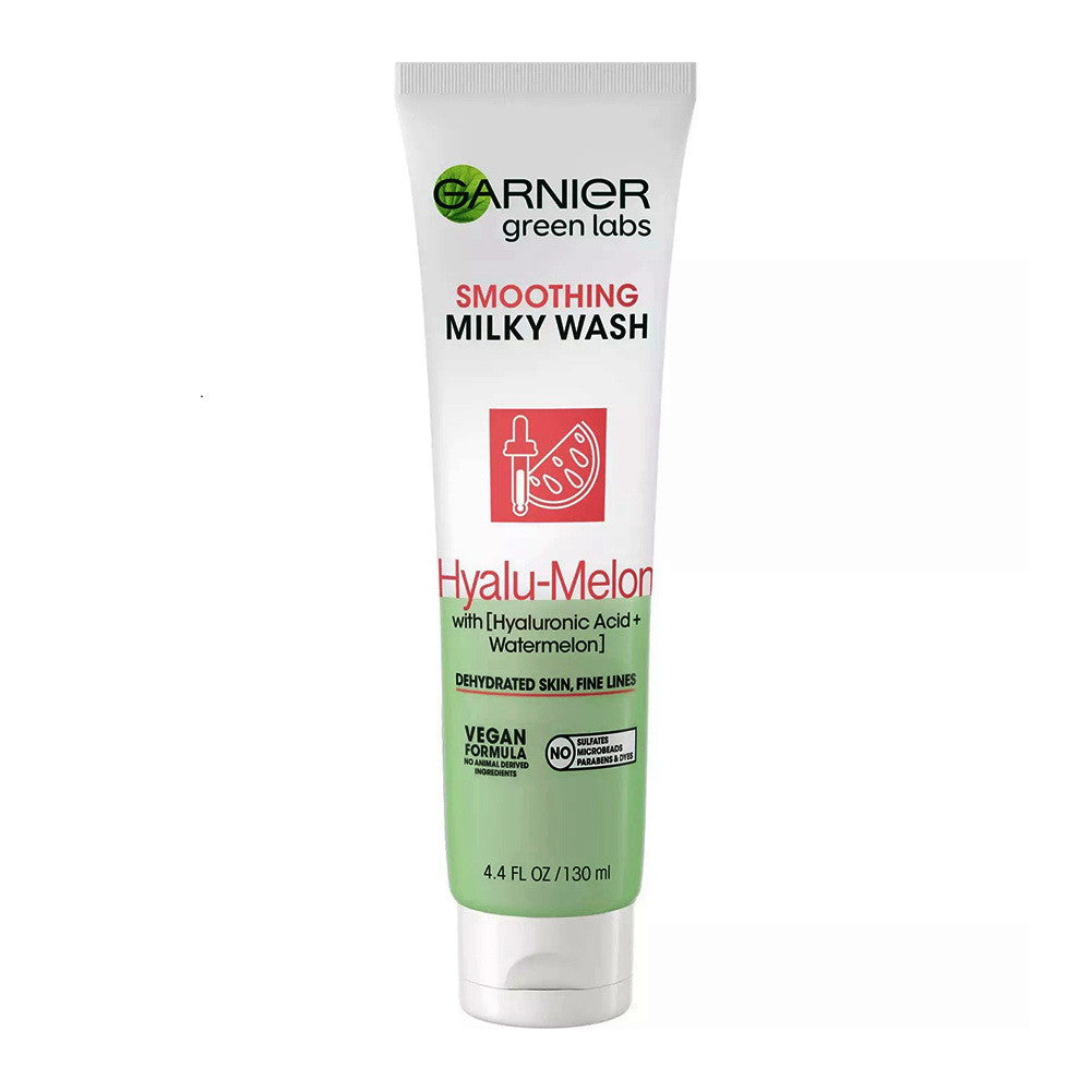 Garnier Green Labs Hyalu-Melon Smoothing Milky Wash Cleanser, 4.4 Oz