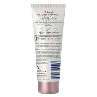 Cetaphil Healthy Radiance Gentle Exfoliating Cleanser, Visibly Reduces Dark Spots, 4.2 Oz