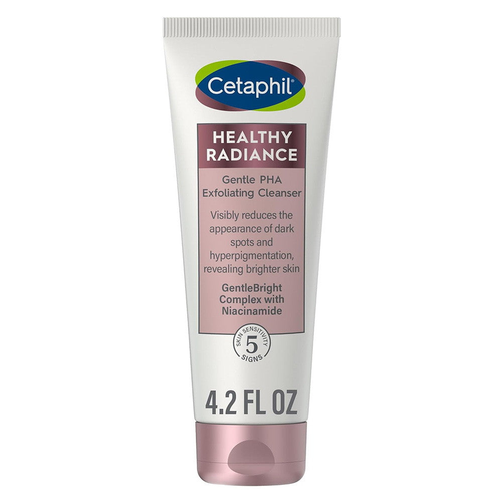 Cetaphil Healthy Radiance Gentle Exfoliating Cleanser, Visibly Reduces Dark Spots, 4.2 Oz