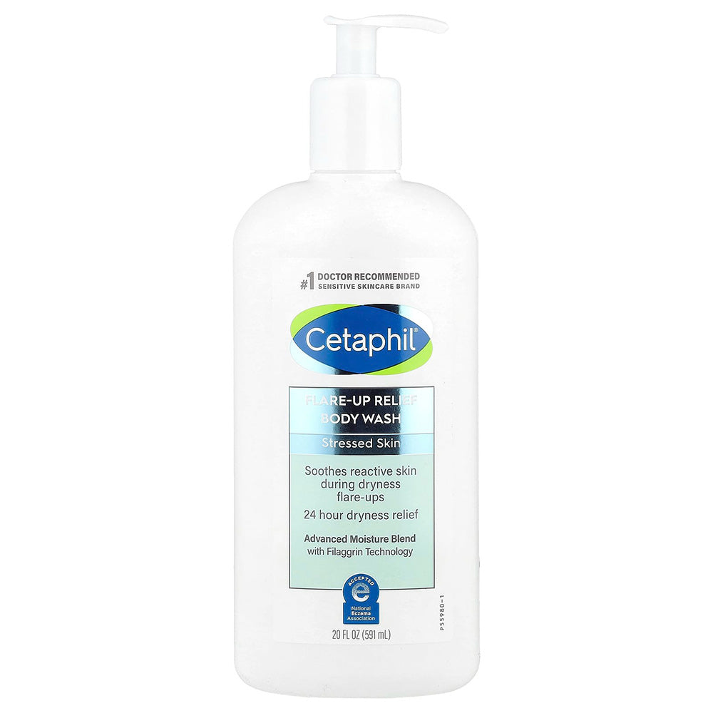 Cetaphil Soothes Skin Relieves Dryness Colloidal Oatmeal Body Wash Flare Up Relief 20Oz (591ml)