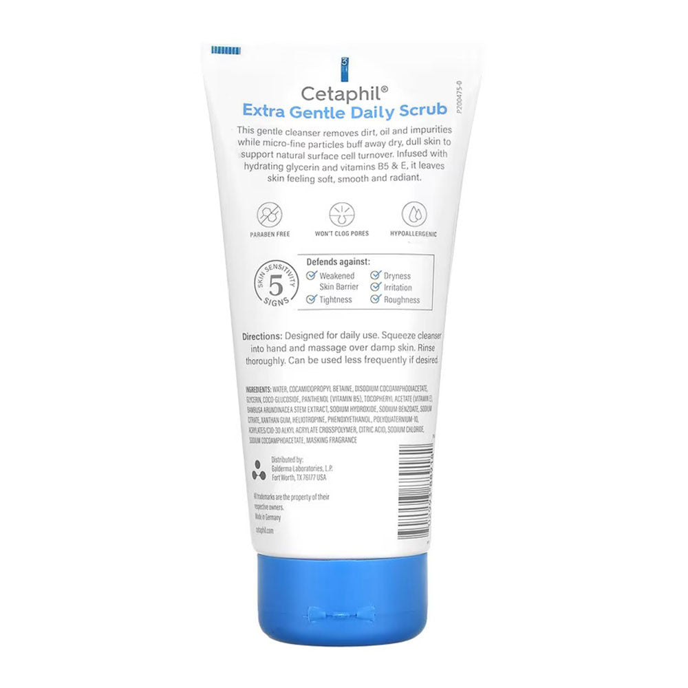 Cetaphil Extra Gentle Daily Face Scrub For All Skin Types, 6 Oz