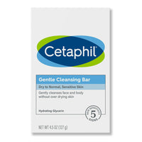 Cetaphil Gentle Cleansing Bar For Dry And Sensitive Skin - 4.5 Oz