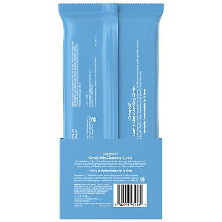 Cetaphil Gentle Skin Cleansing Cloths Face and Body Wipes, for Dry and Sensitive Skin, 25 Ea