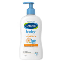 Cetaphil Baby Wash & Shampoo with Organic Calendula, Tear Free, Paraben, 13.5 Oz