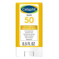Cetaphil Sheer Mineral Sunscreen Stick SPF 50, 0.5 Oz