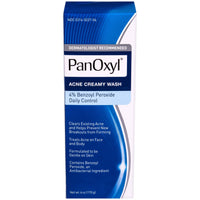 Panoxyl Acne Creamy Face Wash, Daily Control, 6 Oz