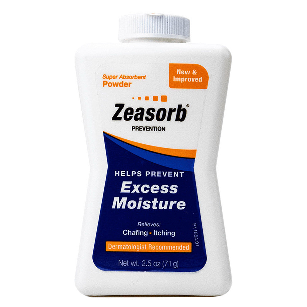 Zeasorb Prevention Foot Super Absorbent Powder Relieves Chafing and Iching, 2.5 Oz