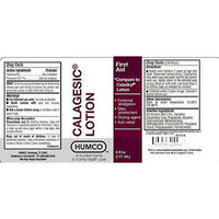 Calagesic Lotion External Analgesic Skin Protectant Pain Itch Relief, 6 Oz