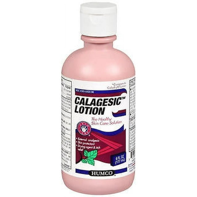 Calagesic Lotion External Analgesic Skin Protectant Pain Itch Relief, 6 Oz