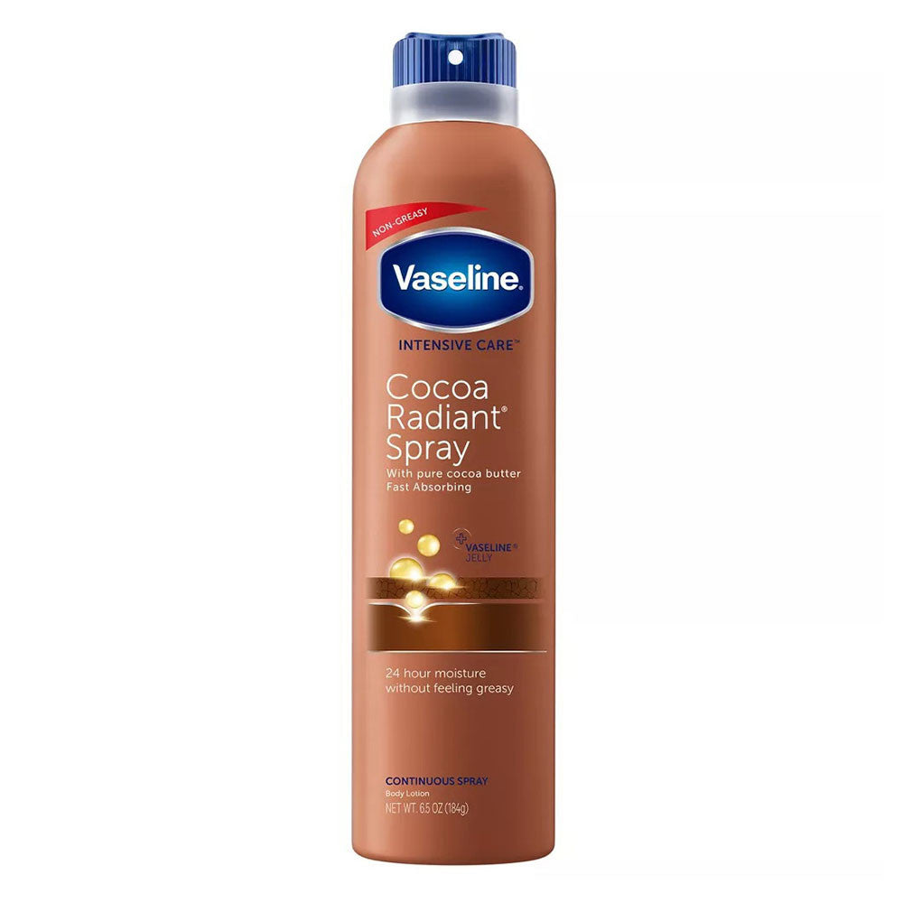 Vaseline Spray And Go Moisturizer In Cocoa Radiant, 6.5 Oz
