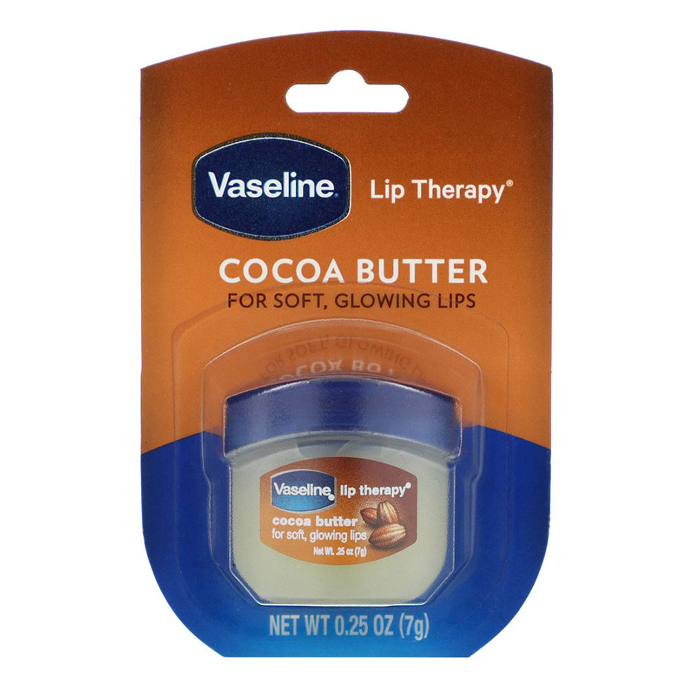 Vaseline Lip Therapy Cocoa Butter for Soft and Lips Glowing 0.25Oz (7g)