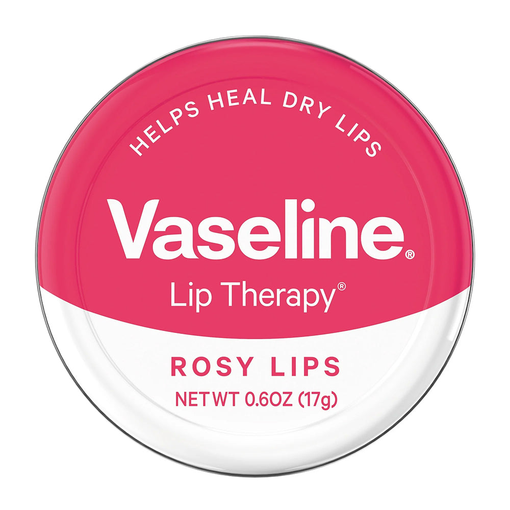 Vaseline Lip Therapy Lip Balm Rosy Lips Tin 0.6Oz (17g)