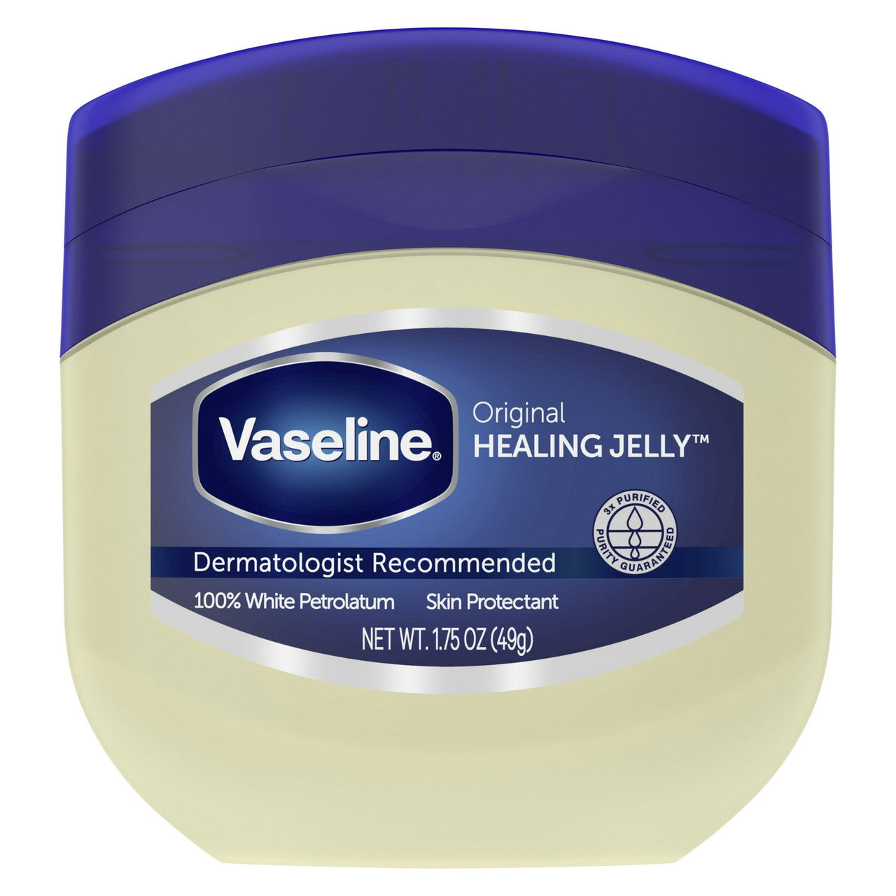 Vaseline 100% Pure Petroleum Jelly Jar, Original - 1.75 Oz